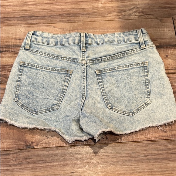 Light Blue Denim Women Shorts - Picture 2 of 2